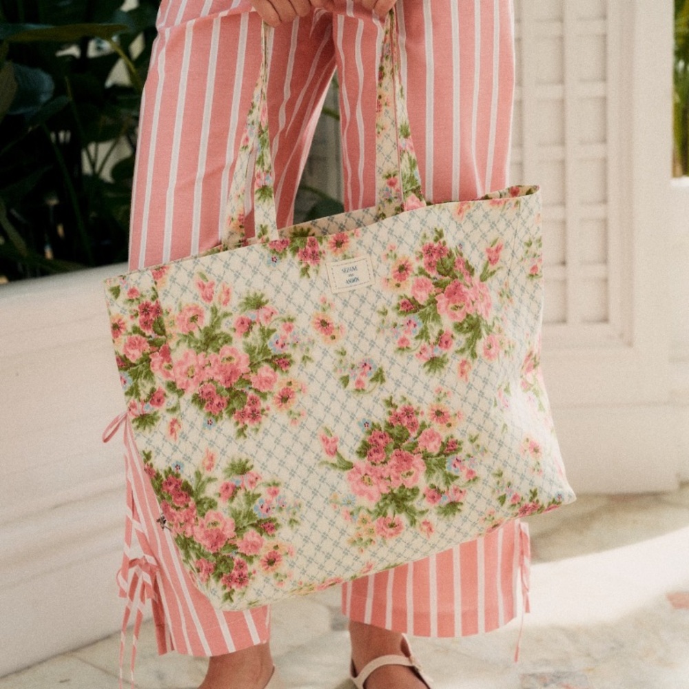 Sézane Floral Tote Bag